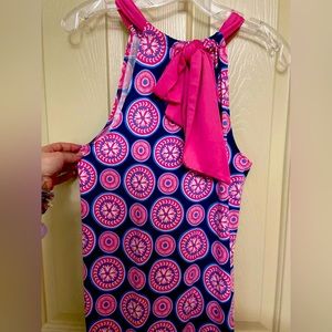 NWT Mud Pie Natalie Bow Tie Dress in Pink